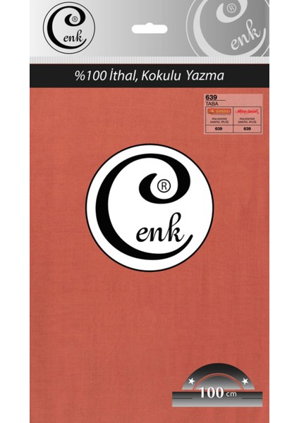 Cenk Düz Renk 100 cm Poşetli Yazma - 0301 - 639-TABA -97