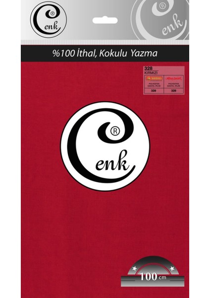 Cenk Düz Renk 100 cm Poşetli Yazma - 0301 - 328-KIRMIZI -97