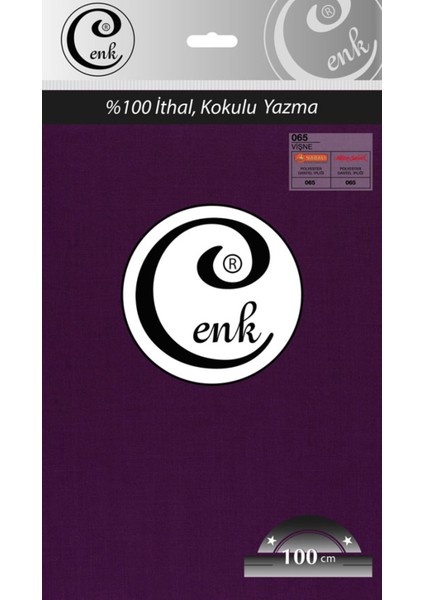 Cenk Düz Renk 100 cm Poşetli Yazma - 0301 - 065-VIŞNE -97
