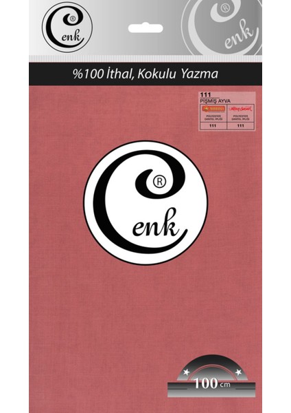 Cenk Düz Renk 100 cm Poşetli Yazma - 0301 - 111-PIŞMIŞ Ayva -97