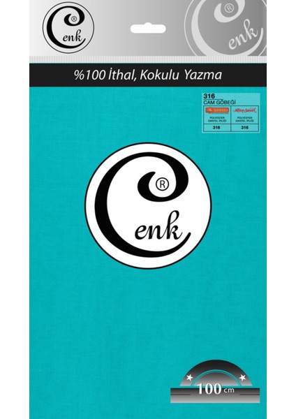 Cenk Düz Renk 100 cm Poşetli Yazma - 0301 - 316-CAM Göbeği -97