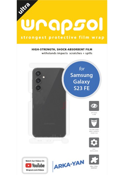 Samsung Galaxy S23 Fe Arka ve Yan Koruyucu Poliüretan Film fiyatları