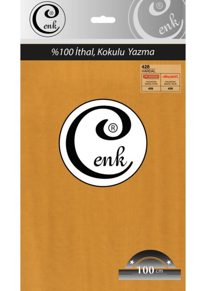 Cenk Düz Renk 100 cm Poşetli Yazma - 0301 - 428-HARDAL -97
