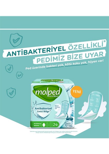 Extra Hijyenik Ped Gece + Uzun + Normal x 6 Paket