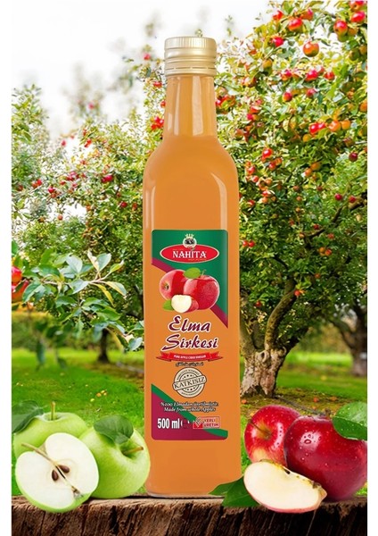 Elma Sirkesi % 100 Doğal Katkısız 500 ml