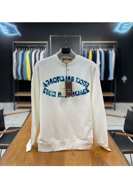 x Belenciaga Yazılı Sweatshirt