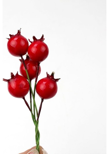 200 Adet Tekli Kokina Pike Yılbaşı Bereket Narı Top Kırmızı Renk 2 cm fiyatları