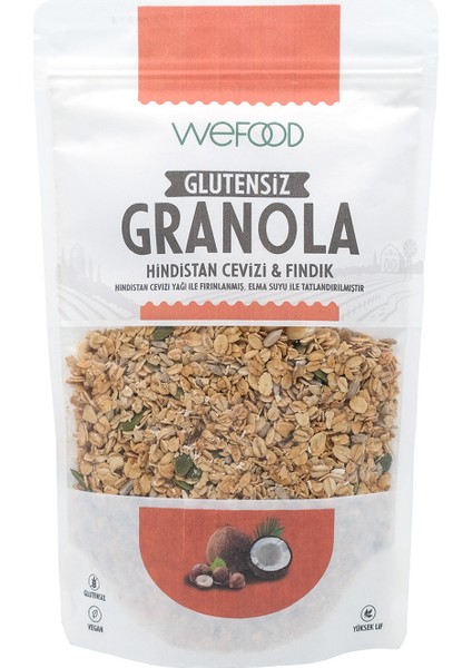 Glutensiz Granola Hindistan Cevizi & Fındık 250 gr 8682392174105