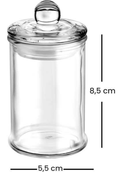 Vakum Kapaklı Cam Baharatlık Kavanoz 150 ml 6'lı
