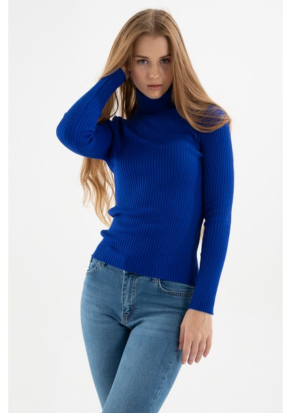 Fitilli Balıkçı Yaka Kazak Bayan Kazak 23K0288K1 fiyatları