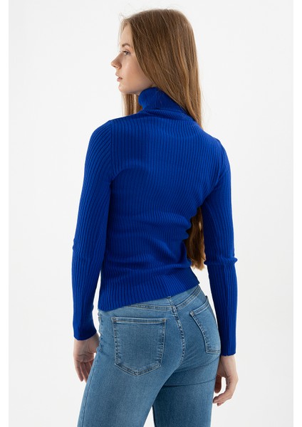 Fitilli Balıkçı Yaka Kazak Bayan Kazak 23K0288K1 fırsatları