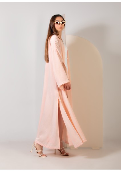 crave Oversize Pembe Uzun Kimono