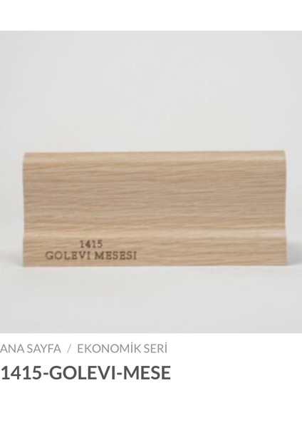 By Istanbul 6cm Laminat Parke Süpürgelik 12.5 mt Gölevi Meşe Finiş Folyo Kaplama Gölevi-5