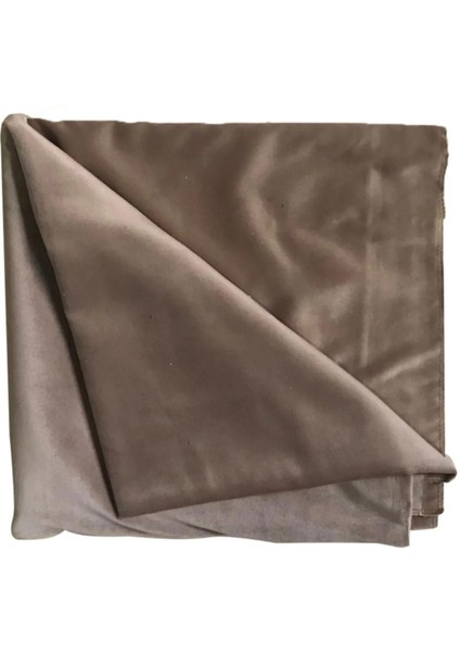 Okey Oyun Masa Örtüsü Kadife 140X140 Açık Kahve Rengi