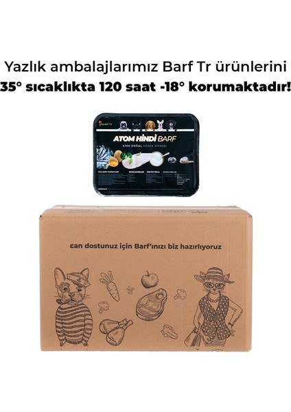 Atom Hindi Barf 4 kg Köpek Maması