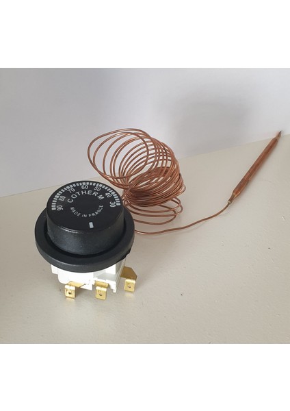 Sauna/kazan Termostatı 3 Metre Kuyruklu Çift Kontaklı - Fransız Malı