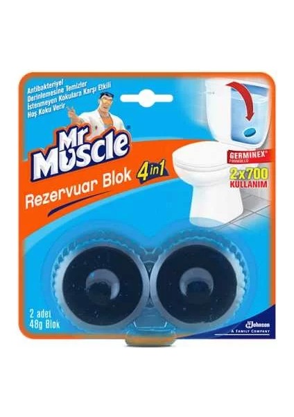 Mr Muscle Rezervuar Blok 2 x 48 gr