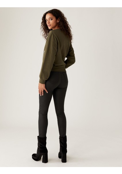 Skinny Fit Yüksek Bel Jegging Pantolon