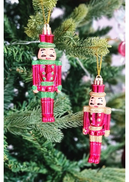 Fındıkkıran Yılbaşı Ağaç Süsü 2li - Kurşun Asker Nutcracker Lüks Yılbaşı Ağaç Süsü fiyatları