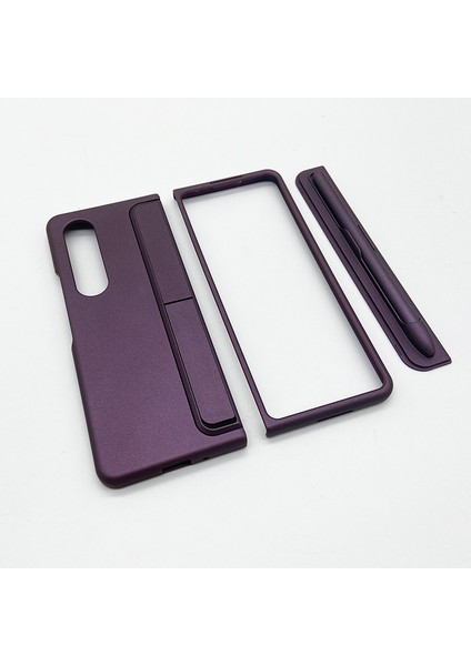 Samsung Galaxy Z Fold 4 Kılıf Standlı Veya Kalemli Lüx Sert Kapak Alp1 Mürdüm fiyatları