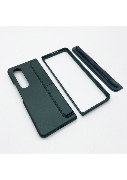 Samsung Galaxy Z Fold 4 Kılıf Standlı Veya Kalemli Lüx Sert Kapak Alp1 Koyu Yeşil fiyatları