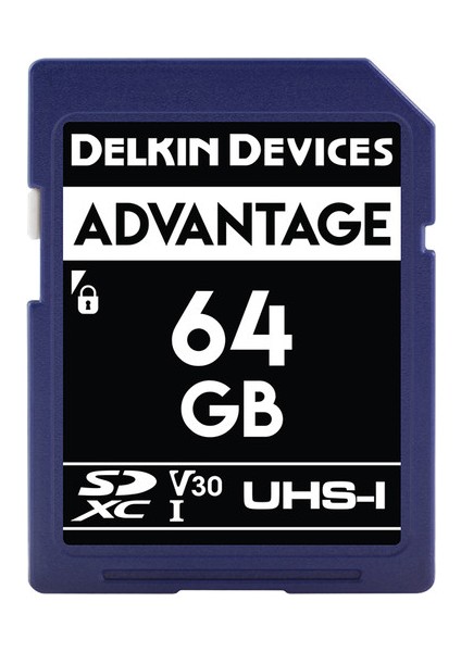 Delkin Devices Delkın Advantage 64GB Sd Uhs-I V30 Hafıza Kartı