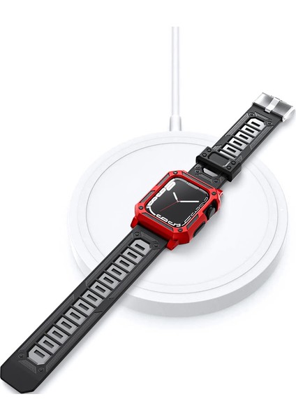 Apple Watch Se 2 2022 44MM Kordon Saat Etrafı Full Korumalı Defens Armor Lacivert