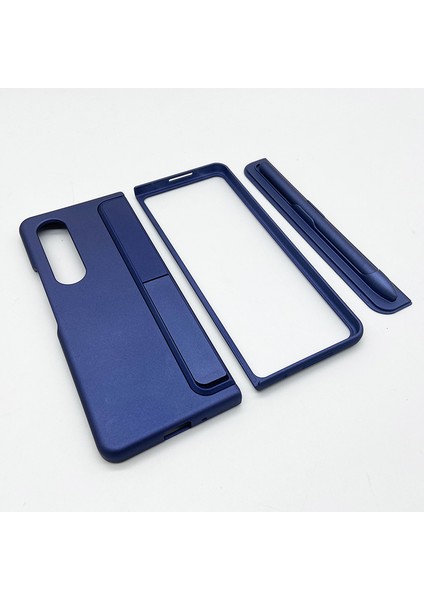 Samsung Galaxy Z Fold 4 Kılıf Standlı Veya Kalemli Lüx Sert Kapak Alp1 Lacivert fiyatları