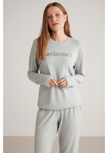Kadın Uzun Kol Yeşil Pijama Takımı C2T4N2O8 fiyatları