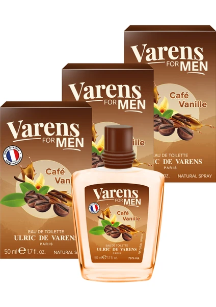 Ulric de Varens Varens For Men Café Vanille 3'lü Set (3X50ML Edt) Erkek Parfüm