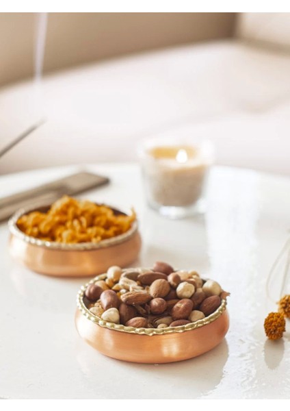 Bakır Çerezlik Eritmeli Mat Bakır Renk Gold Detaylı modelleri