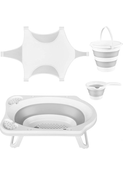 Ahir Ticaret Katlanır Bebek Yıkama Banyo Seti 4 Parça