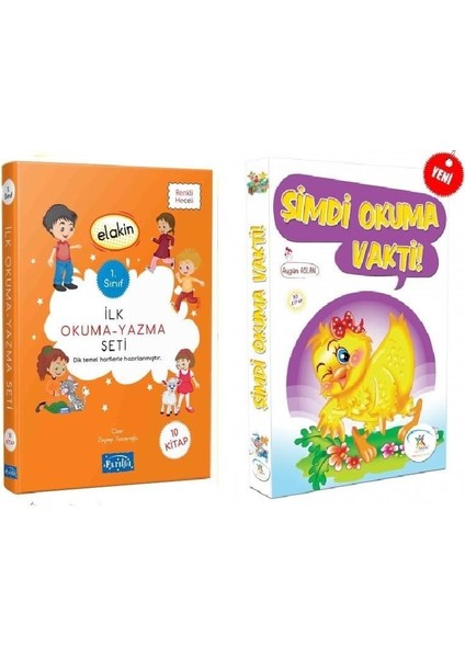 Parıltı 1. Sınıf Elakin Ilk Okuma Yazma + Şimdi Okuma Vakti Hikaye Seti 20 Kitap