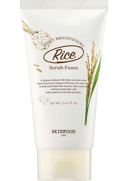 Rice Daily Brightening Scrub Foam