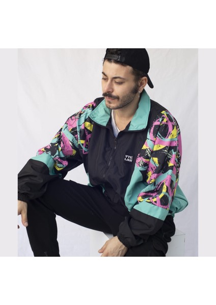 Kadın Erkek Renkli Desenli Bomber Ceket modelleri