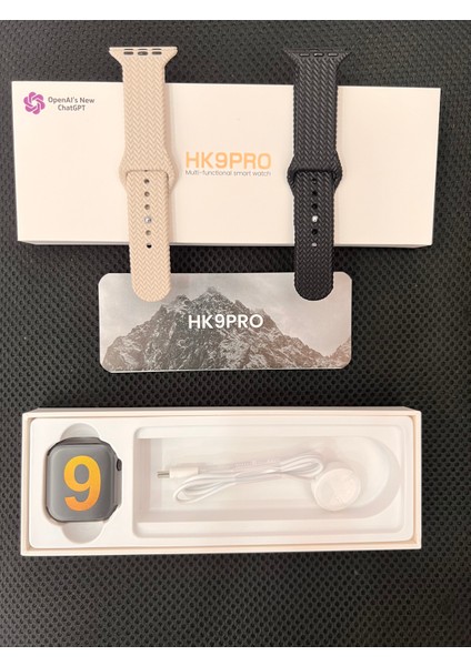 Watch 8 Hk9 Pro Chatgpt Yapay Zeka Destekli Akıllı Saat Kordon Hediyeli 2.05HD Amoled Ekran