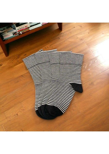 Unisex 4'lü Dikişsiz Bambu Çorap Seti, Lastiksiz Iz Bırakmaz Unisex Çorap