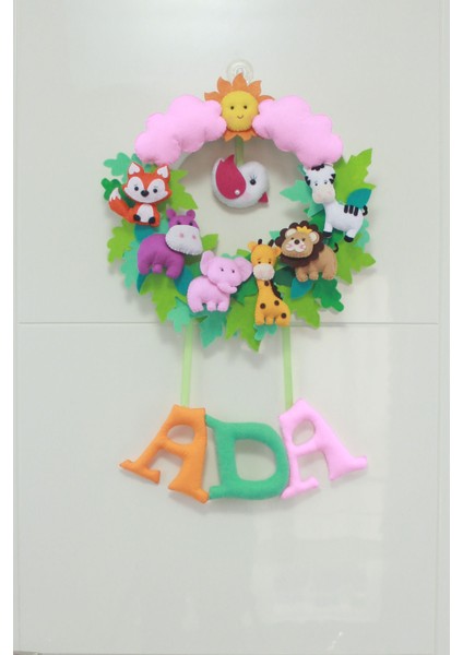 Ada Isimli Safari Bebek ve Hastane Odası Kapı Süsü