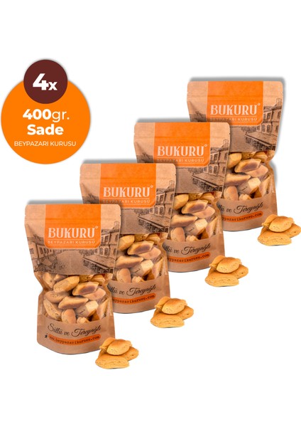 Tadım Kuru Fırını Tereyağlı Beypazarı Kurusu (400GR. x 4 Adet) 4X400SADE