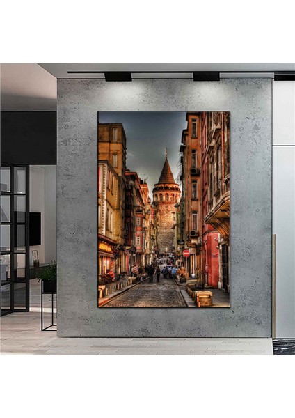 Dekoratif Baskı Istanbul Galata Kulesi Kanvas Tablo