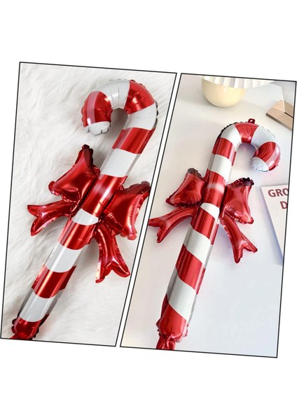 Kurdeleli Baston Şeker Folyo Balon 57X29,5 cm fırsatları