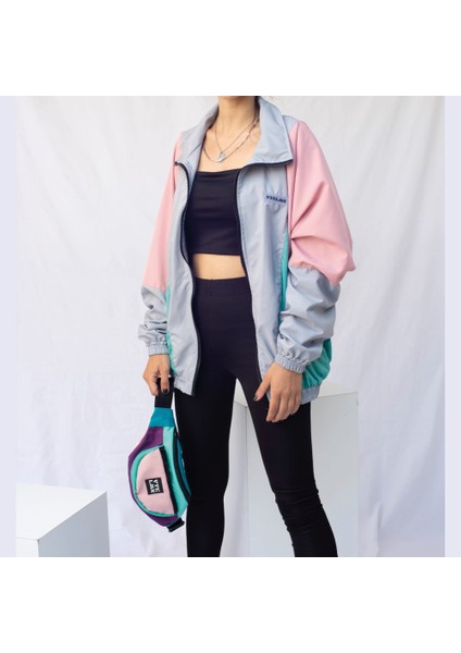 Renkli Bomber Ceket Unisex Oversize Kesim File Astar Özellikli fiyatları