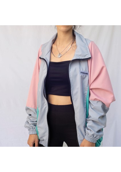 Renkli Bomber Ceket Unisex Oversize Kesim File Astar Özellikli modelleri