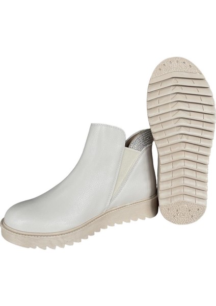 Lastikli Taş Detaylı Kadın Bot BEJ indirimleri