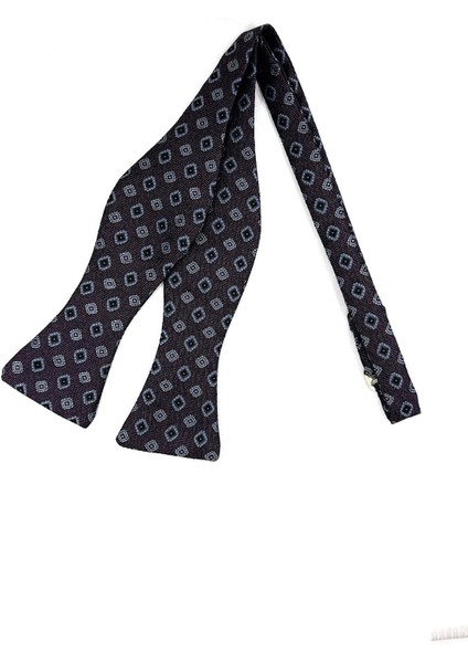 Bordo Motif Desen Açık Papyon AP150