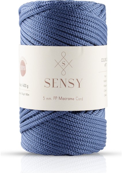 Polyester Makrome Ip 400 gr -5mm Pp Cord Polyester Makrome Ipi 5 mm Çanta ve Supla Ipliği