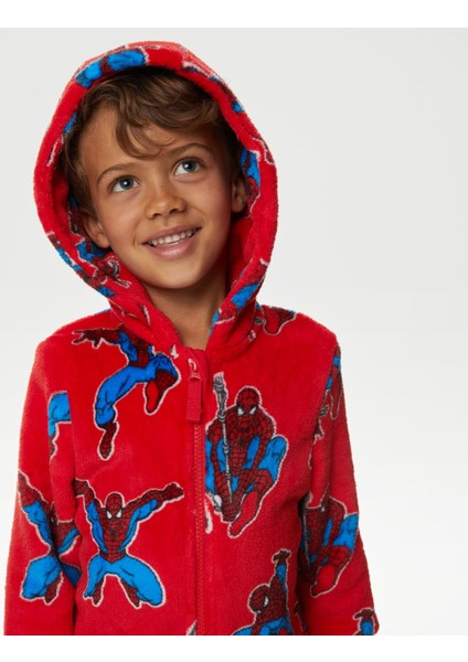 Marks & Spencer Spider-Man™ Kapüşonlu Polar Tulum