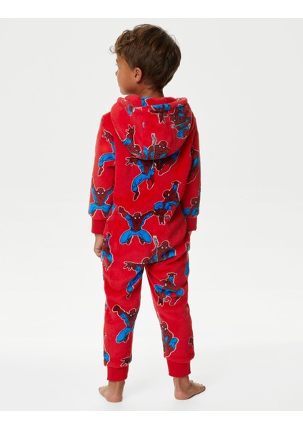 Marks & Spencer Spider-Man™ Kapüşonlu Polar Tulum