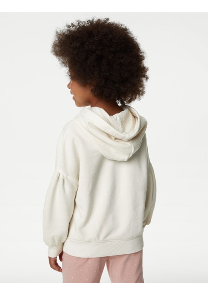 Marks & Spencer Sincap Desenli Kapüşonlu Sweatshirt