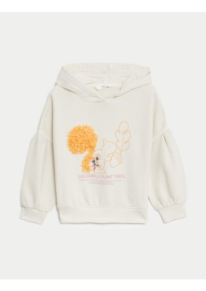 Marks & Spencer Sincap Desenli Kapüşonlu Sweatshirt